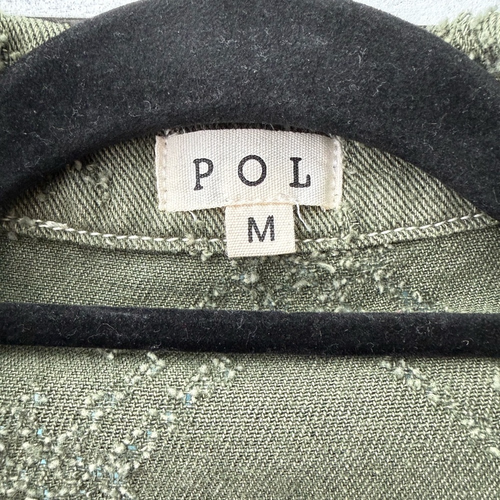 POL Patchwork Plaid Boho Shacket Oversized - Size… - image 3